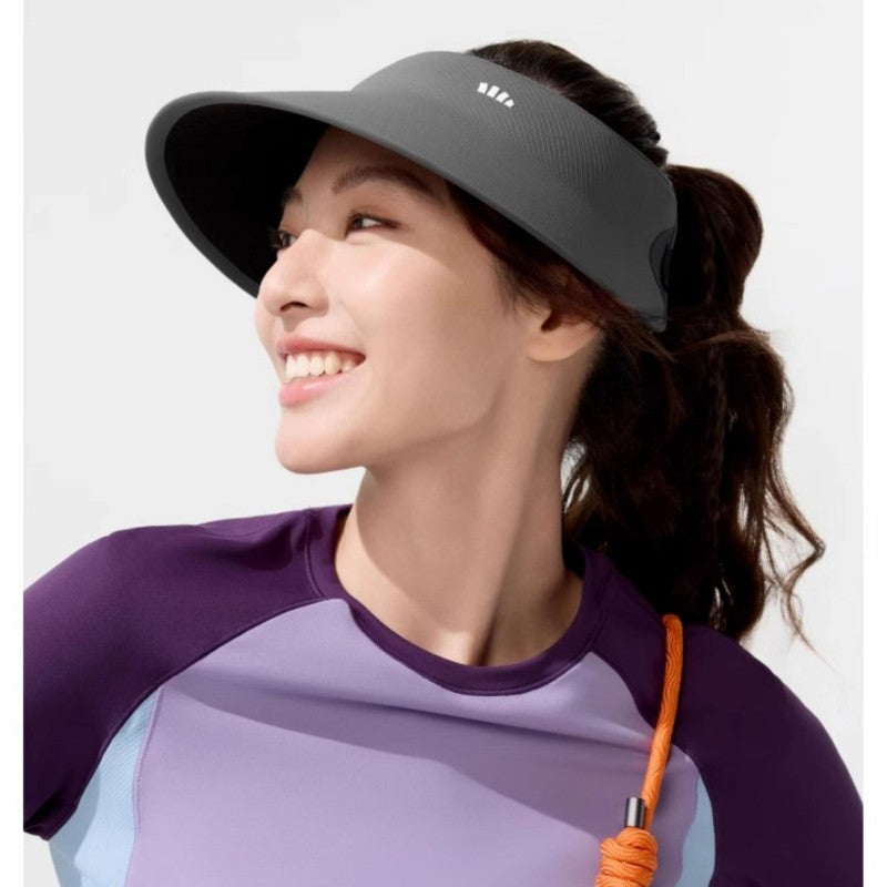 Beneunder蕉下蛋卷大檐空顶防晒帽UL712深花灰