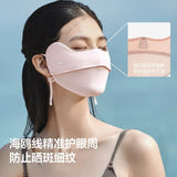 Beneunder蕉下凉感护眼角防晒口罩AL833柔纱粉