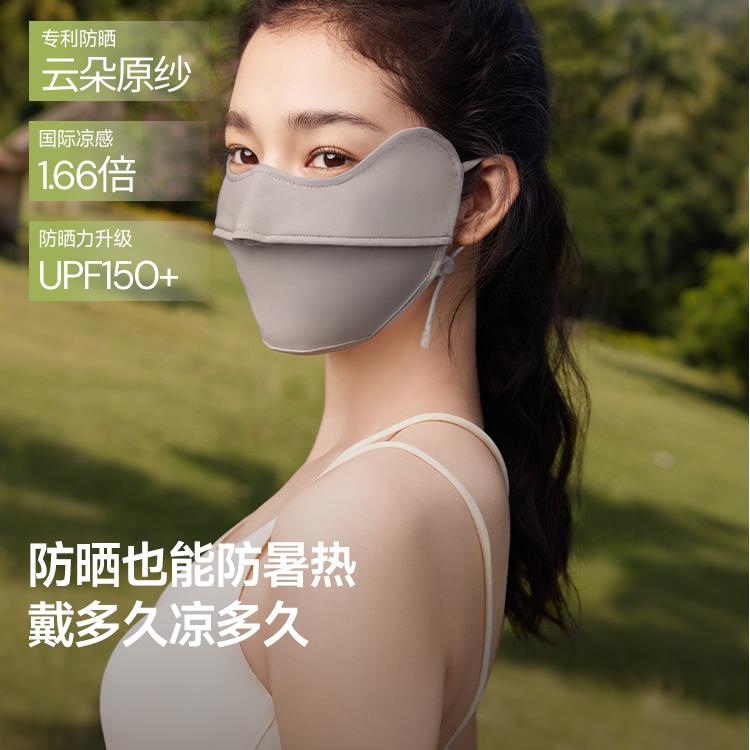 Beneunder Cooling Sun Protection Mask AL833 Alpine Gray