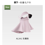 Beneunder Full-face UV Protection Face Mask AL341 Gray Pink