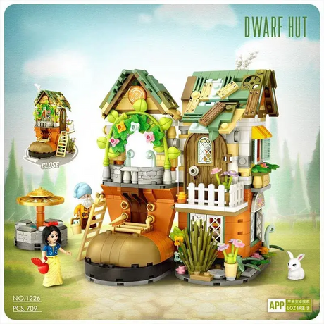 Loz Mini Block Building Bricks Set Fairy Tale House NO.1226