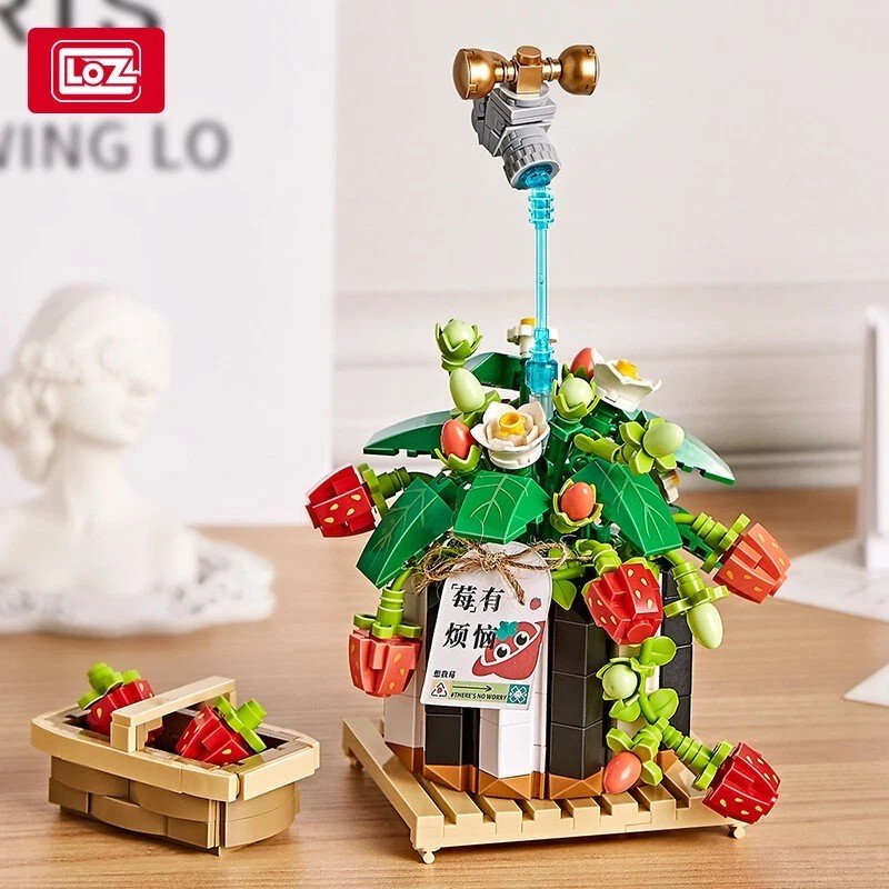 Loz Mini Blocks Strawberry Bonsai Plant NO.1284
