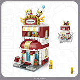 Loz迷你积木摆件冰淇淋店NO.1626