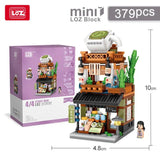 Loz微型建筑积木摆件日式街景抹茶馆NO.1656