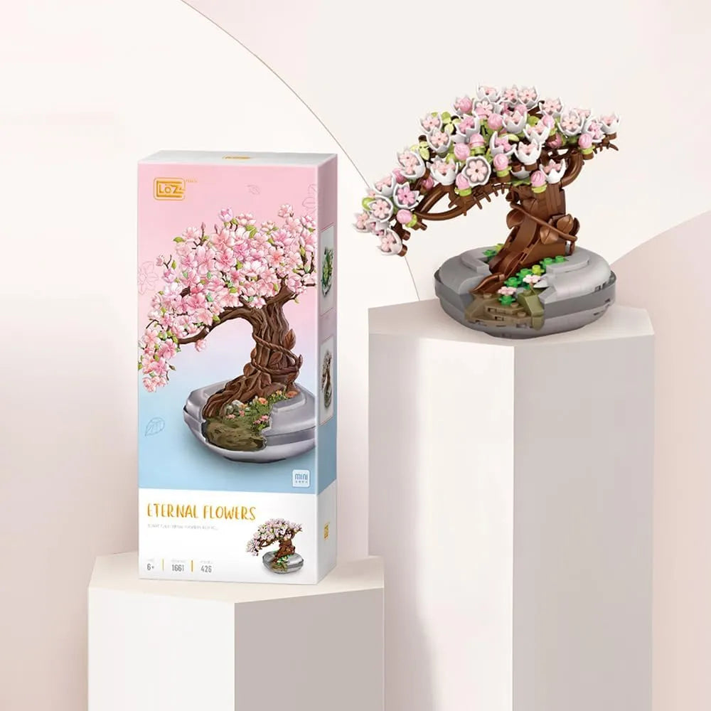 Loz Mini Blocks Cherry Blossom Bonsai Tree NO.1661