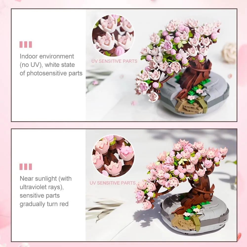 Loz Mini Blocks Cherry Blossom Bonsai Tree NO.1661