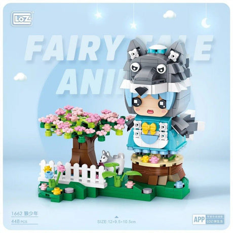Loz Fairy Tale Animal Mini Block Wolf Boy NO.1662