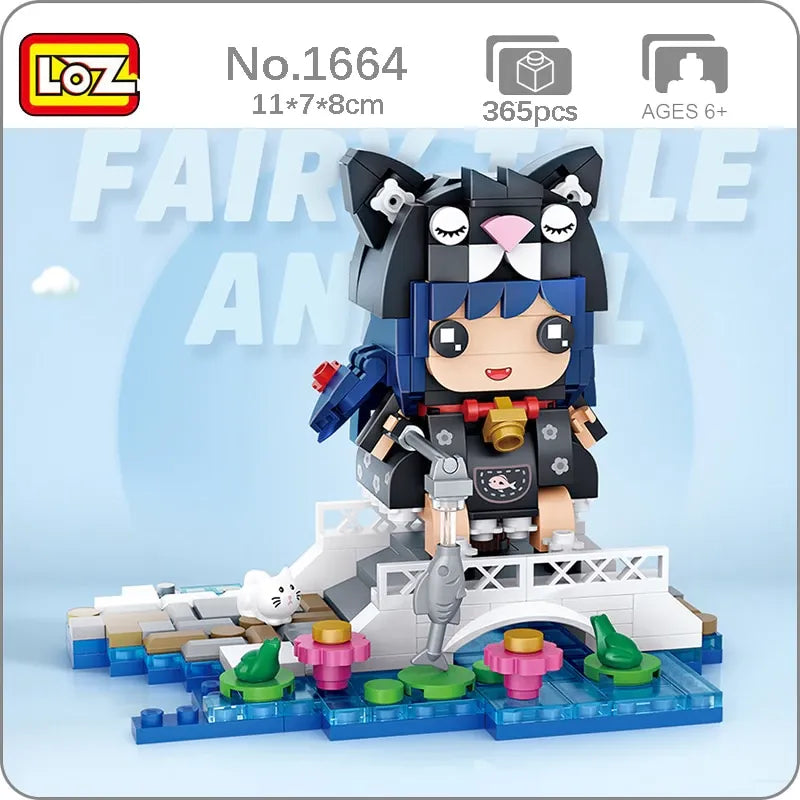 Loz Mini Blocks Fairy Tale Animal Cat Girl NO.1664