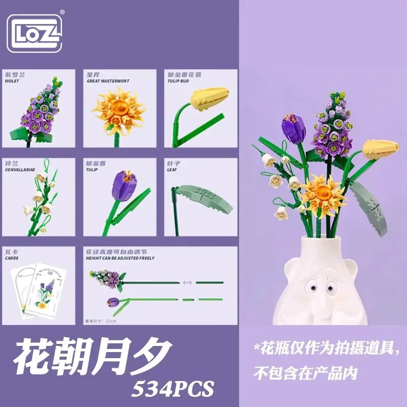 Loz Flowers Mini Blocks NO.1672
