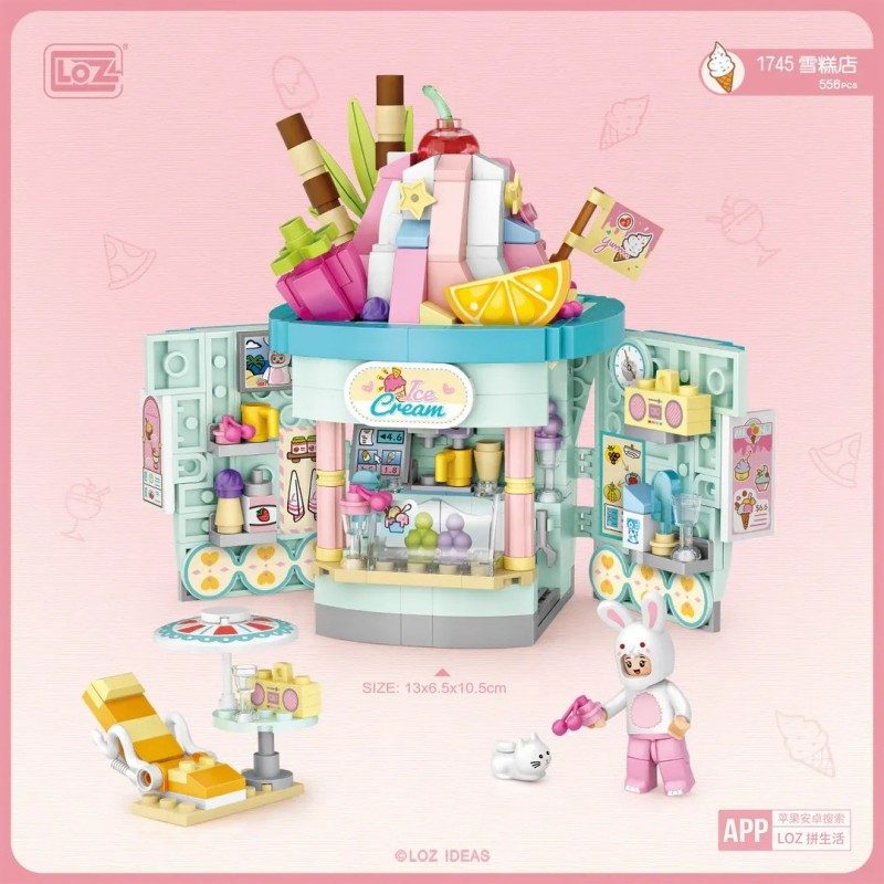 Loz Mini Blocking Set Ice Cream Shop No.1745