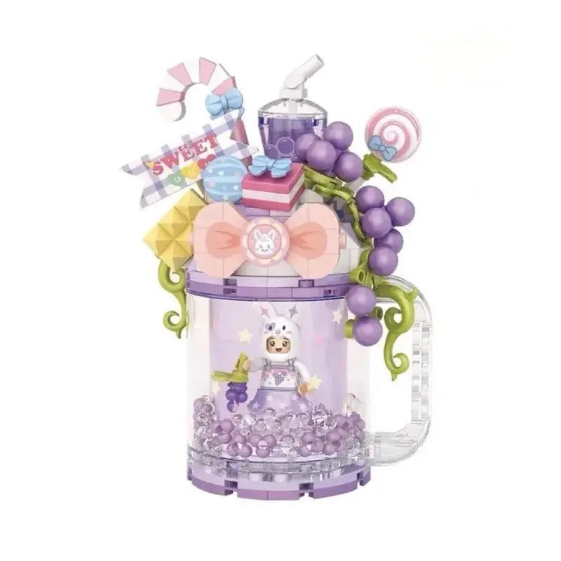 Loz Mini Block Quicksand Cup Purple Bunny NO.4203