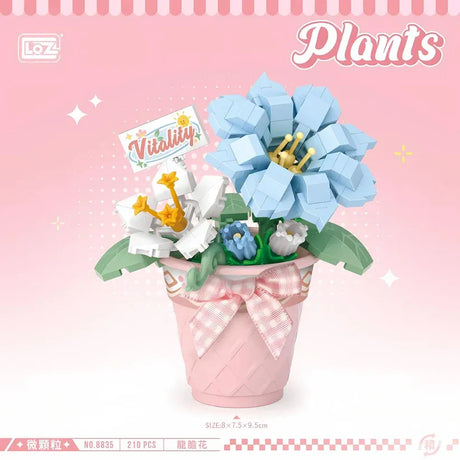 Loz Mini Blocks Gentiana Flowers NO.8835