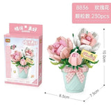 Loz Flowers Home Decor Mini Building Blocks Rose NO.8836