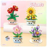 Loz迷你盆栽积木摆件郁金香NO.8842