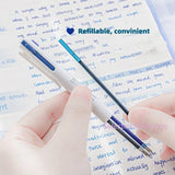 Rosy Posy Tint Press 6-color Button Neutral Gel Pen Blue 2pcs