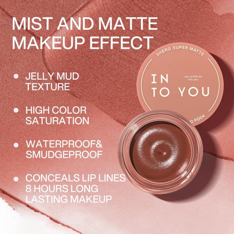 Into You Shero Super Matte Lip & Cheek Mud #PD04 Coral Nude
