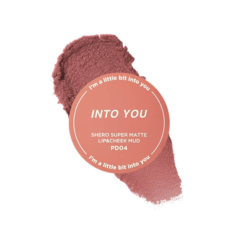 Into You Shero Super Matte Lip & Cheek Mud #PD04 Coral Nude