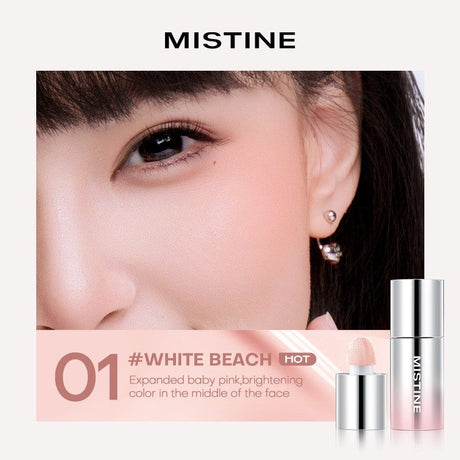 Mistine Thai Latte Velvet Liquid Blush #01 White Beach