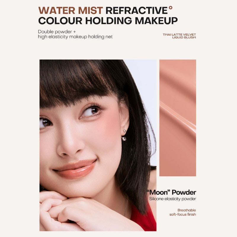 Mistine Thai Latte Velvet Liquid Blush #01 White Beach