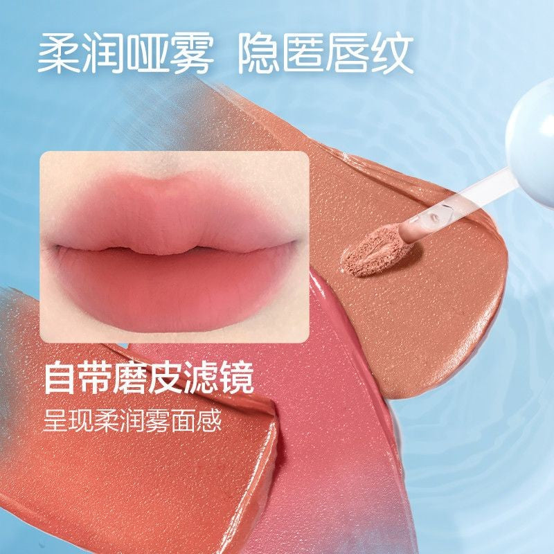 Pink Bear Watery Matt Lip Mud Tint #J04 Velvet Spring Peach