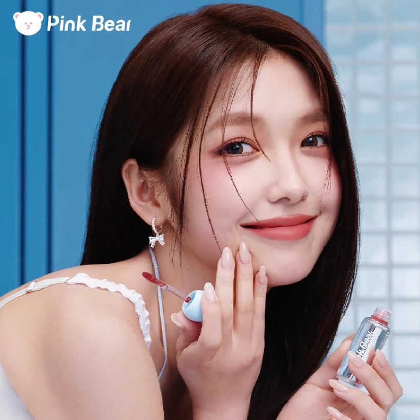 Pink Bear Watery Matt Lip Mud Tint #J04 Velvet Spring Peach