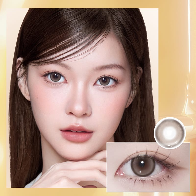 CoFancy 1-Day Colored Contact Lens Sweet Brown -3.50 10pcs