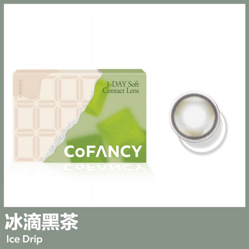 CoFancy 1-Day Colored Contact Lens Ice Drip -2.50 10pcs