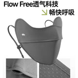 Beneunder Sun Protection Anti-UV Face Cover Mask Cloudy Black