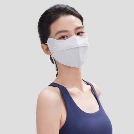 Beneunder Women's Sun Protection Face Mask Blue Smoke Gray UPF50+