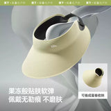 Beneunder蕉下蛋卷无痕全遮脸太阳帽UL711霜奶白