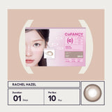 CoFancy 1-Day Colored Contact Lens Rachel Hazel ±000 10pcs