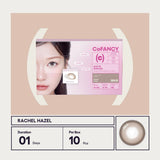 CoFancy 1-Day Colored Contact Lens Rachel Hazel -8.00 10pcs
