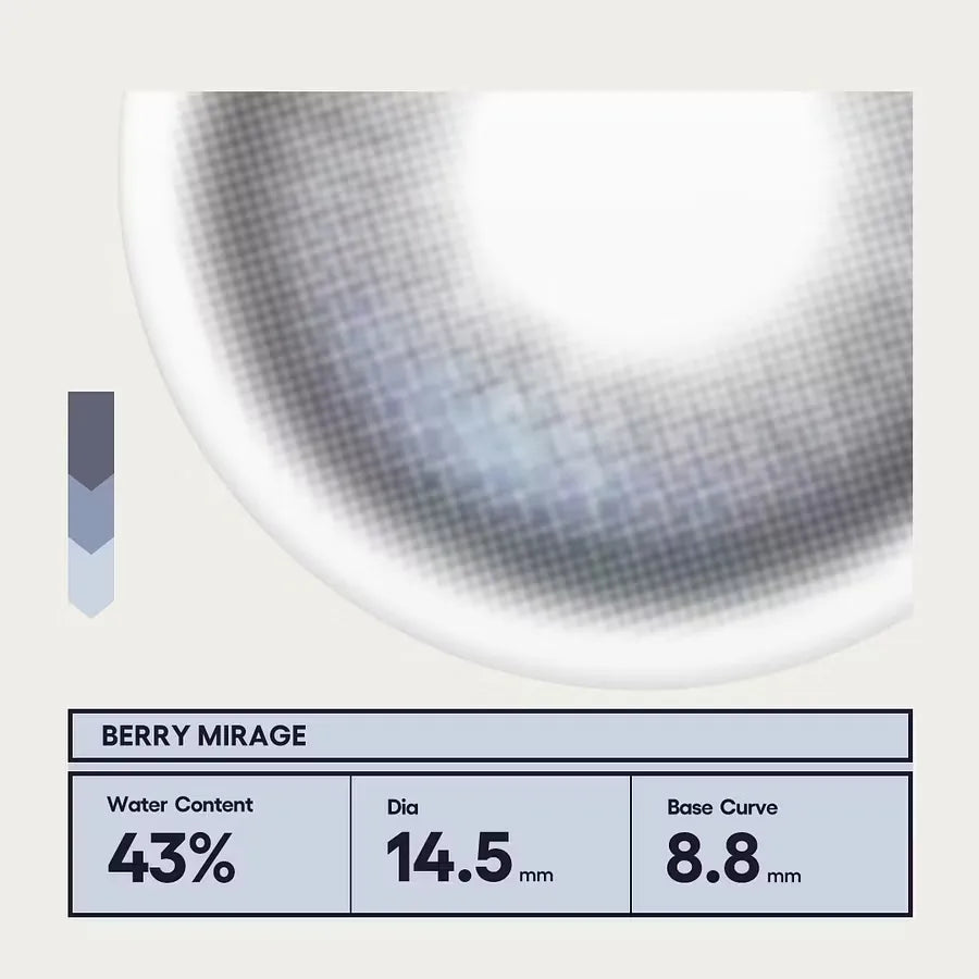 CoFancy 1 Month Colored Contact Lens Berry Mirage ±000 2pcs