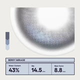CoFancy 1 Month Colored Contact Lens Berry Mirage ±000 2pcs