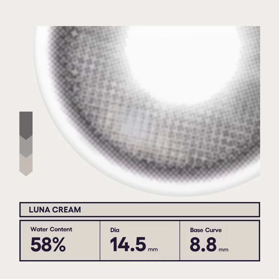 CoFancy Dessert Cosmos 1 Day Colored Contact Lens Luna Cream ±000 10pcs