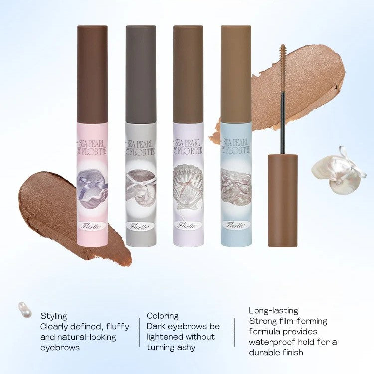 Flortte Sea Pearl Eyebrow Gloss #02 Cool Ash Brown