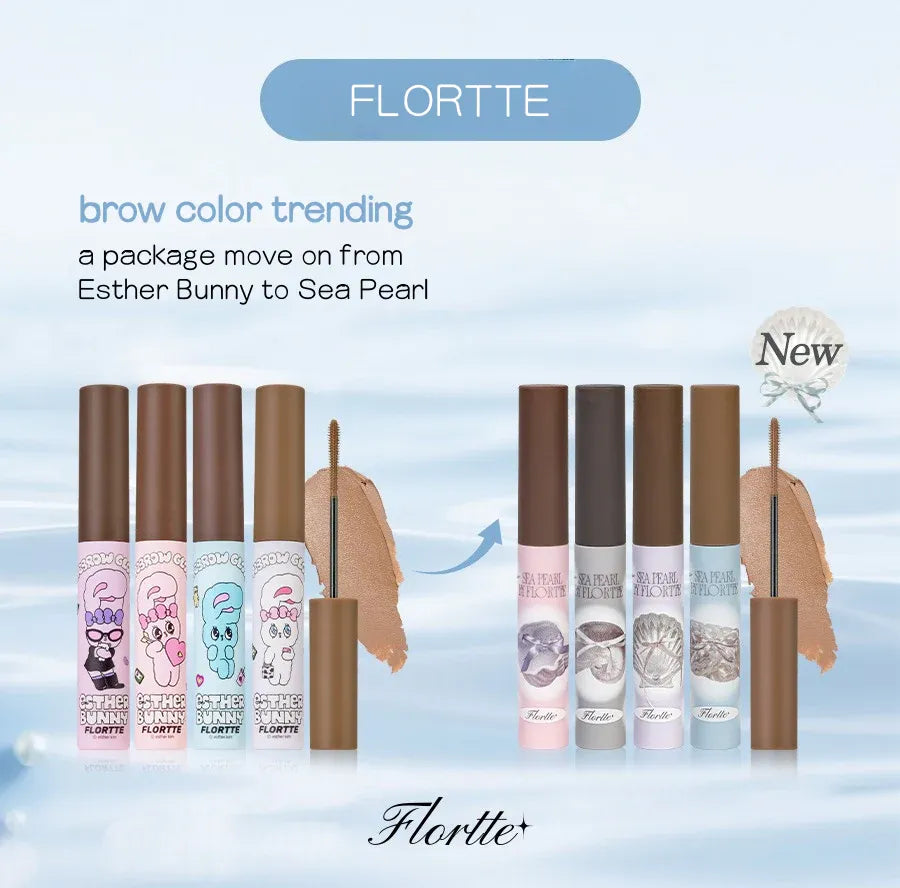Flortte Sea Pearl Eyebrow Gloss #02 Cool Ash Brown