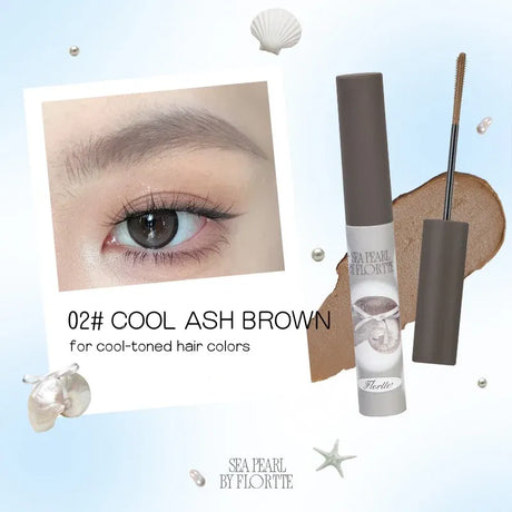 Flortte Sea Pearl Eyebrow Gloss #02 Cool Ash Brown