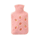 Lexueer Fillable Hot Water Bottle Pink Strawberry 1000ml