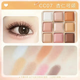 Jill Leen 9-Color Chocolate Eyeshadow Palette #CC07 Almond Croissant