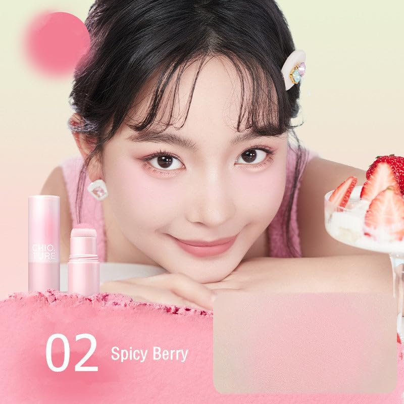 Chioture Just Poke Blush Stick #02 Spicy Berry