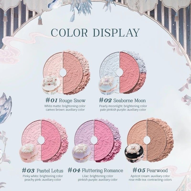 Flower Knows Butterfly Cloud Collar Rouge Box Duo Powder #01 Rouge Snow