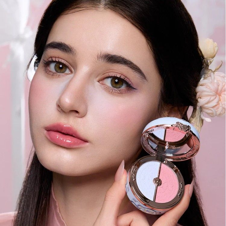 Flower Knows Butterfly Cloud Collar Rouge Box Highlighting & Blush Duo Powder #02 Seaborne Moon