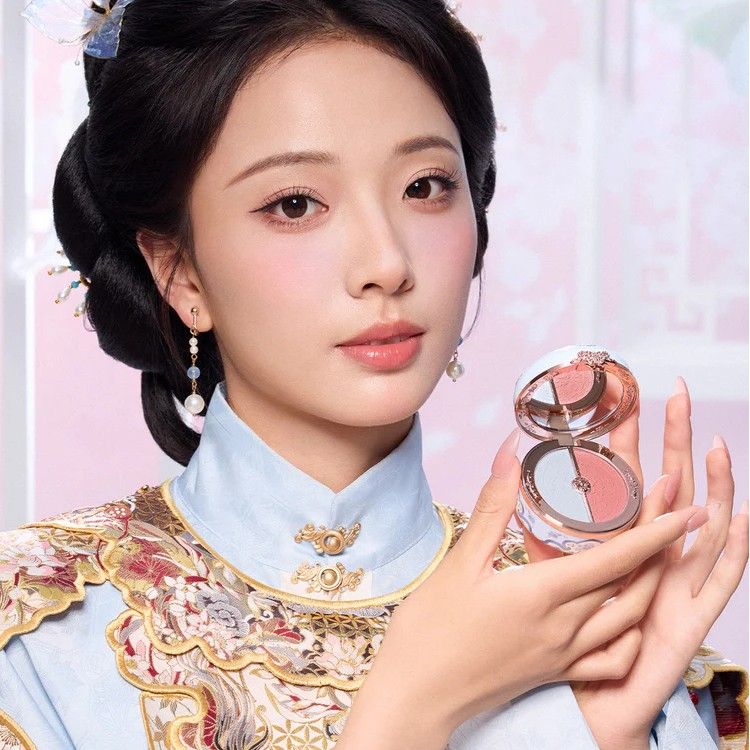 Flower Knows Butterfly Cloud Collar Rouge Box Highlighting & Blush Duo Powder #02 Seaborne Moon