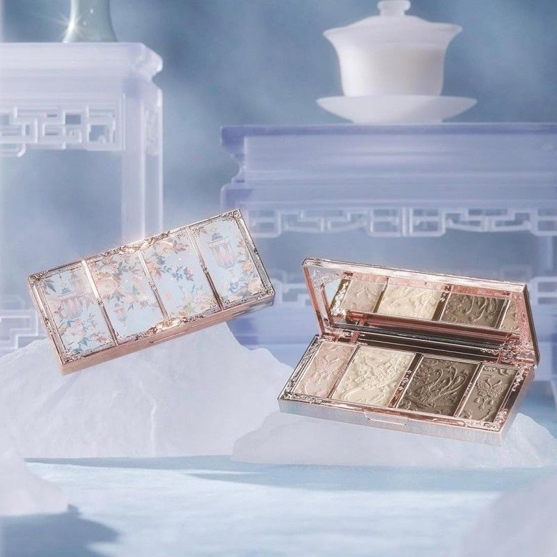 Flower Knows Butterfly Cloud Collar Highlight & Contour Palette #02 Tawny Tea