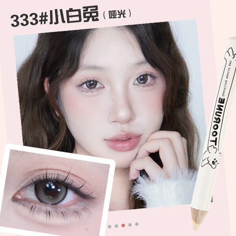 Toorune肽润腊肠狗高光卧蚕笔#333小白兔