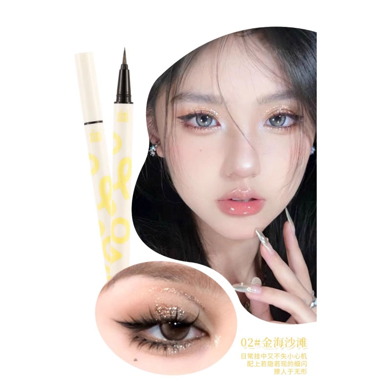 Xixi Punk Metal Diamond Eyeliner Pen #02 Golden Beach