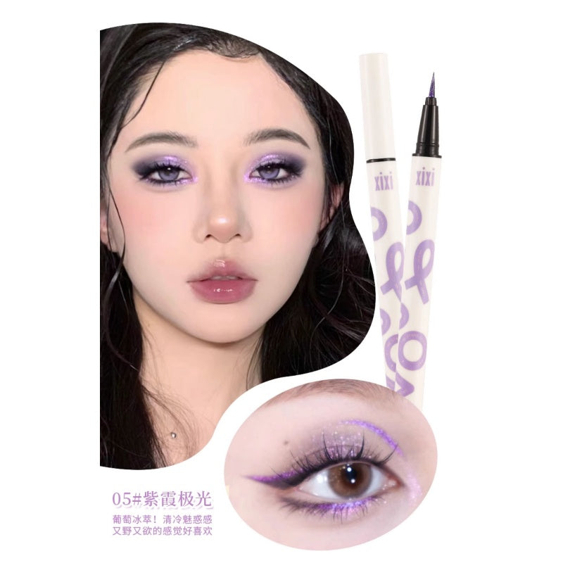 Xixi Punk Metal Diamond Eyeliner Pen #05 Purple Aurora