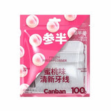 Canban Fresh Dental Floss Peach Flavored 100pcs