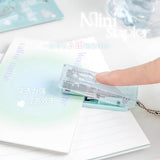 Rosy Posy Cute Mini Stapler White